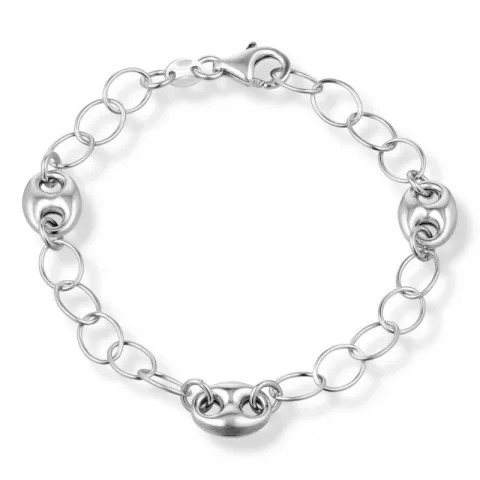 armband in zilver 17, 18cm x 7,8 mm