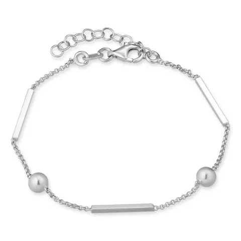 kogelarmband in zilver 17 plus 3 cm x 5,0 mm