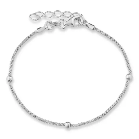 kogelarmband in zilver 17 plus 3 cm x 3,0 mm