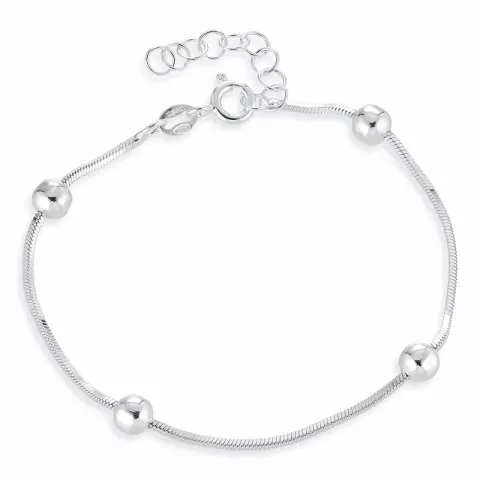 kogelarmband in zilver 17 plus 3 cm x 5,1 mm