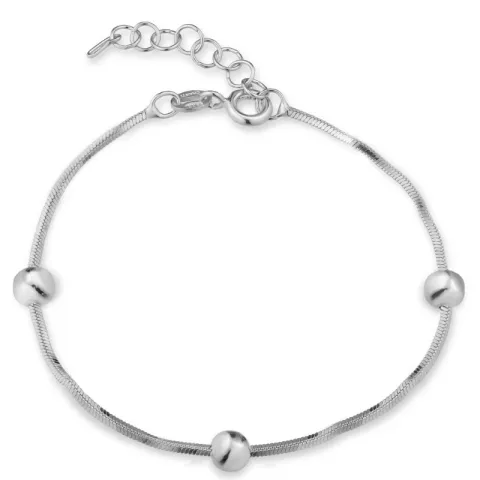 kogelarmband in zilver 17 plus 3 cm x 6,1 mm