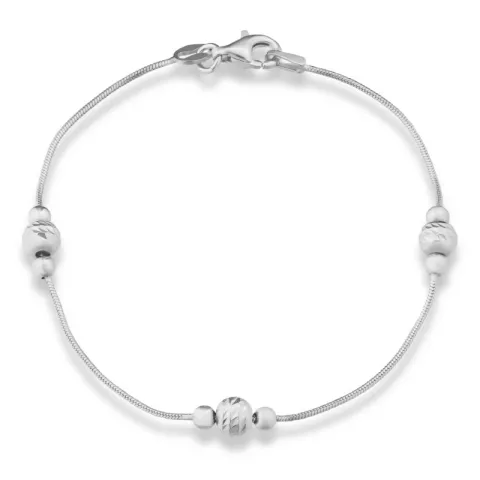 kogelarmband in zilver 17, 18cm x 6,1 mm