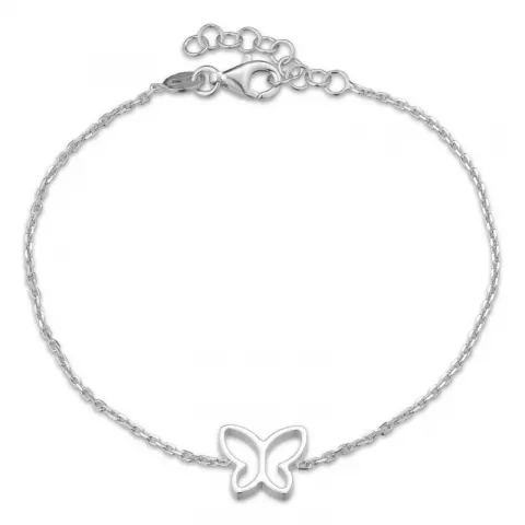 vlinder armband in zilver met hanger in zilver