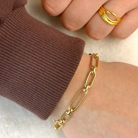 armband in verguld sterlingzilver  x 6,3 mm