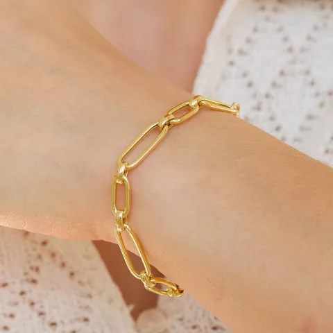 armband in verguld sterlingzilver  x 6,3 mm