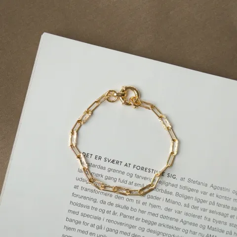 armband in verguld sterlingzilver  x 4,1 mm