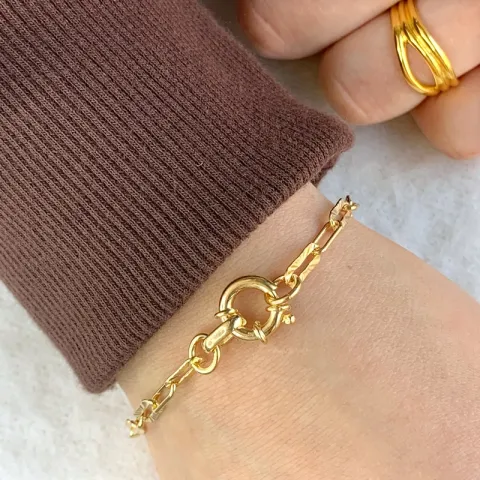 armband in verguld sterlingzilver  x 4,1 mm
