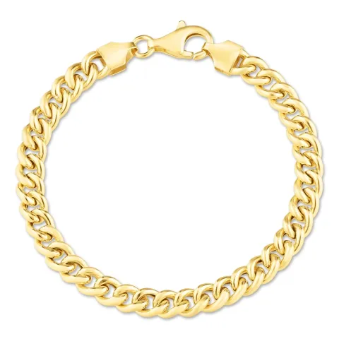 pantserarmband in verguld sterlingzilver  x 5,7 mm