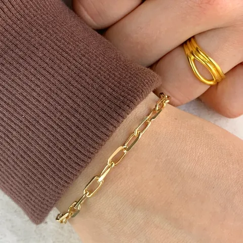kogelarmband in verguld sterlingzilver x 4,1 mm