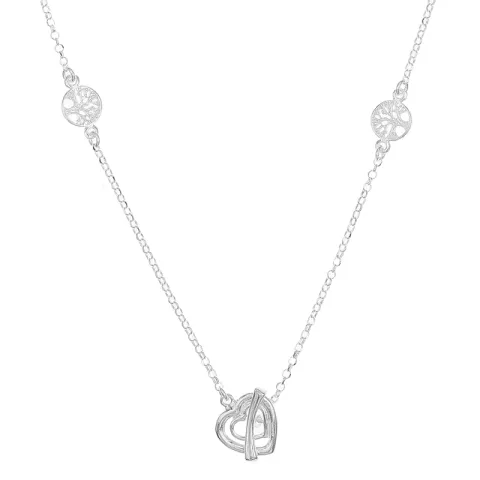 boom van het leven ketting in zilver met hanger in zilver