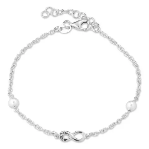 infinity armband in zilver met hanger in zilver