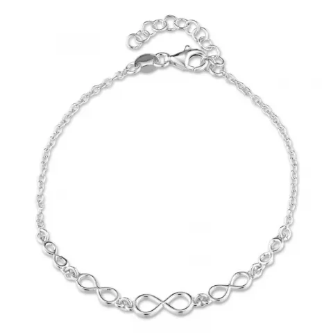 infinity armband in zilver met hanger in zilver