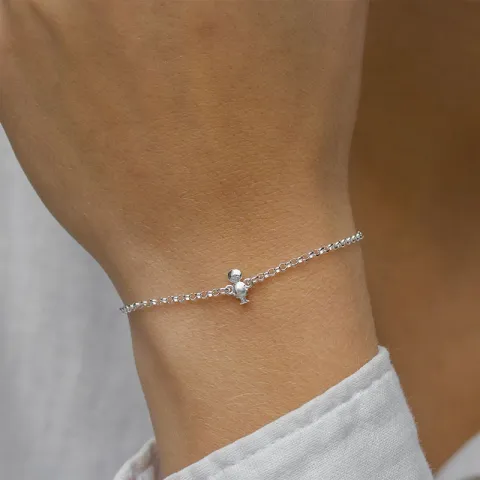 familie armband in zilver met Zoon in zilver