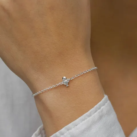 familie armband in zilver met Dochter in zilver