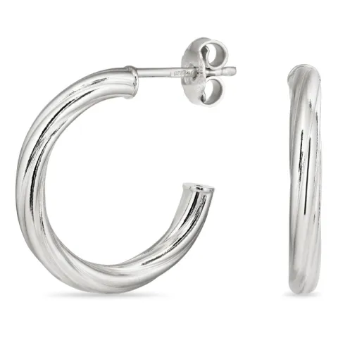 20 mm halfcreool in zilver