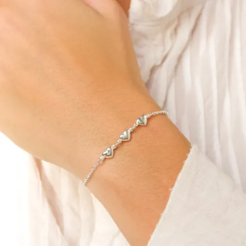 hart armband in zilver