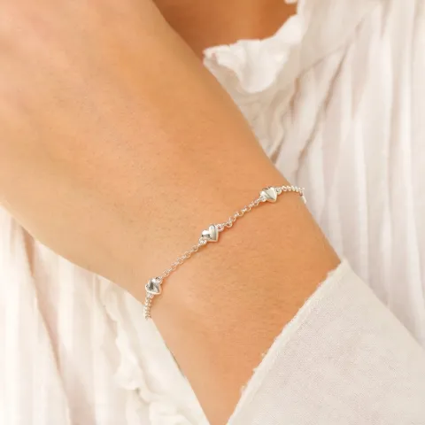 hart armband in zilver