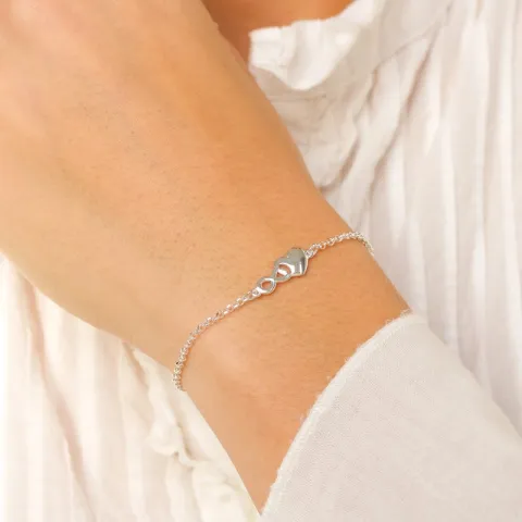 hart armband in zilver