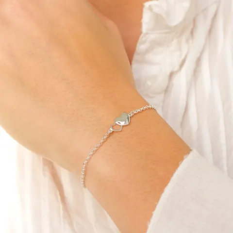 hart armband in zilver