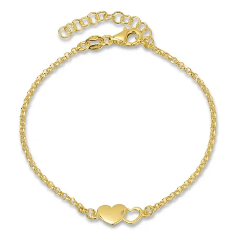 hart armband in verguld sterlingzilver