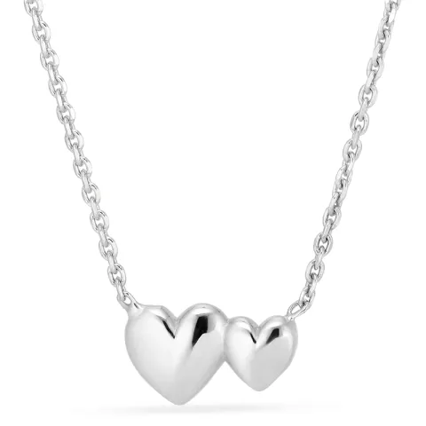 hart ketting in zilver