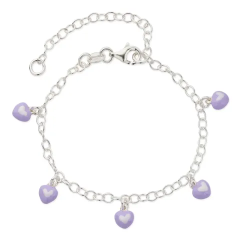 hart kinder armband in zilver