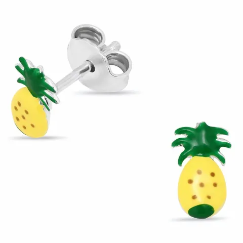 ananas oorbellen in zilver