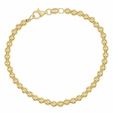 Kogelarmband in verguld sterlingzilver x 4,0 mm