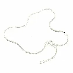 Enkelbandje in zilver x 1,0 mm