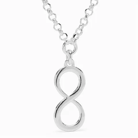 infinity hanger met ketting in zilver