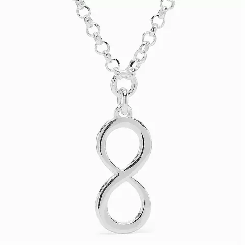 infinity hanger met ketting in zilver