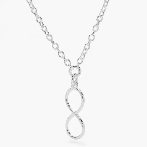 infinity hanger met ketting in zilver