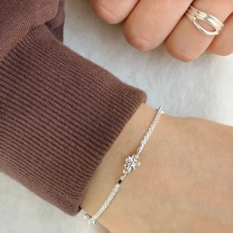 vlinder armband in zilver