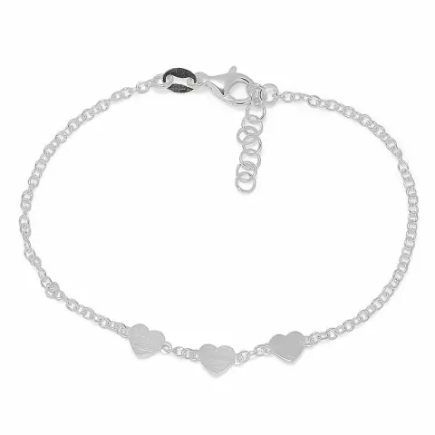 klein hart armband in zilver