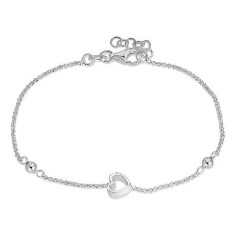 Elegant hart armband in zilver