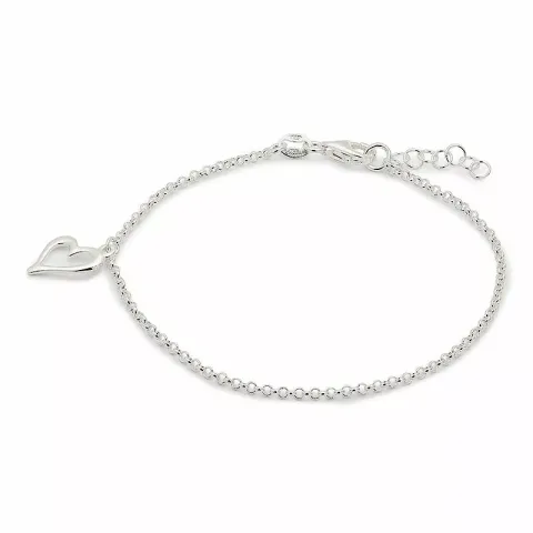 Goedkoop hart armband in zilver