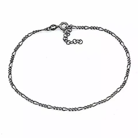 zwart gerhodineerd zilver armband in zwart gerhodineerd zilver x 1,9 mm