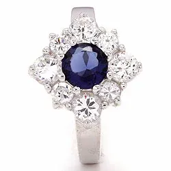 Vierkant ring in zilver