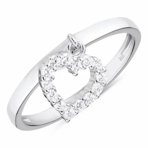 hart ring in zilver