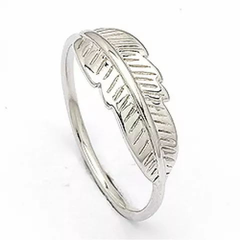 blad ring in zilver