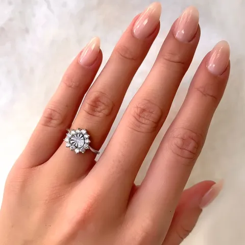 hart ring in zilver