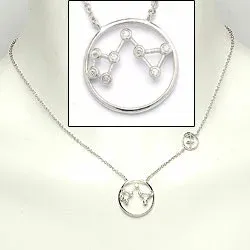 sterrenbeeld boogschutter ketting in zilver