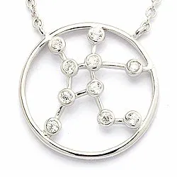 de maagd sterrenbeeld ketting in zilver