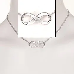 testsieraad oneindigheid ketting in zilver