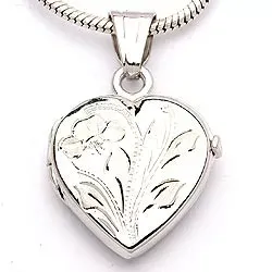 Sieraden medaillon in 9 karaat witgoud