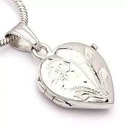 Sieraden medaillon in 9 karaat witgoud