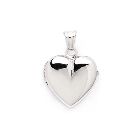 20 mm hart medaillon in zilver