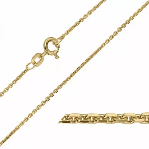 BNH Anker facet armband in 8 karaat goud 18,5 cm x 1,3 mm
