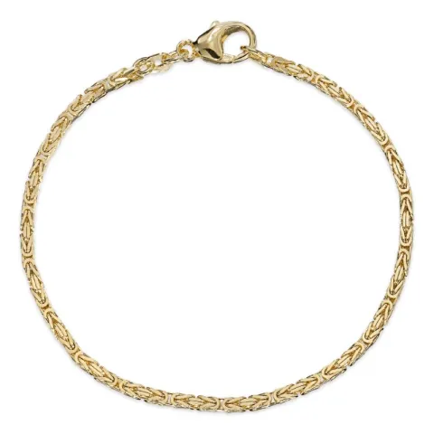 koning armband in 14 karaat goud 17 cm x 1,8 mm