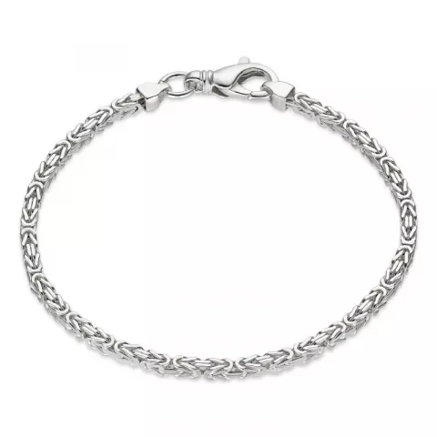 koning armband in zilver 17 cm x 2,4 mm